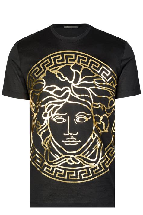 versace jeans couture medusa head blue|Versace Medusa print t shirt.